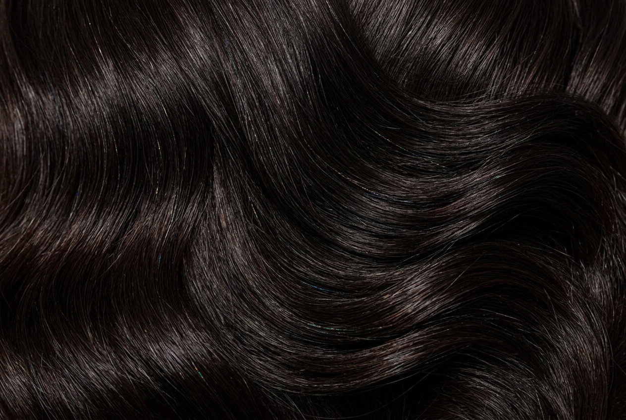 Ironsand LUMILOX strands woven through real hair